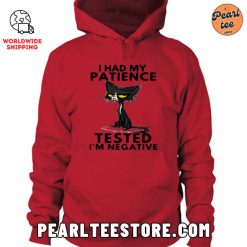 Funny Cat Unisex Hoodie I Had My Patience Tested Red