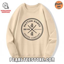 Hattori Hanzo Sword Company Custom Sweatshirt Cream