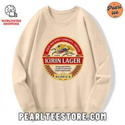 Kirin Ichiban Beer Logo Custom Sweatshirt Cream