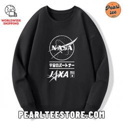 NASA JAXA Space Partners Custom Sweatshirt Black