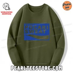 POCARI SWEAT Logo Sweatshirt Army Green