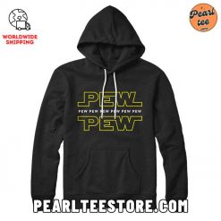 Pew Pew Star Wars Style Custom Hoodie Black