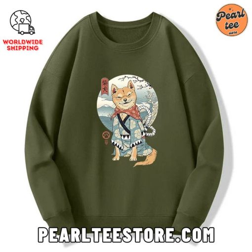 Samurai Shiba Dog Custom Sweatshirt