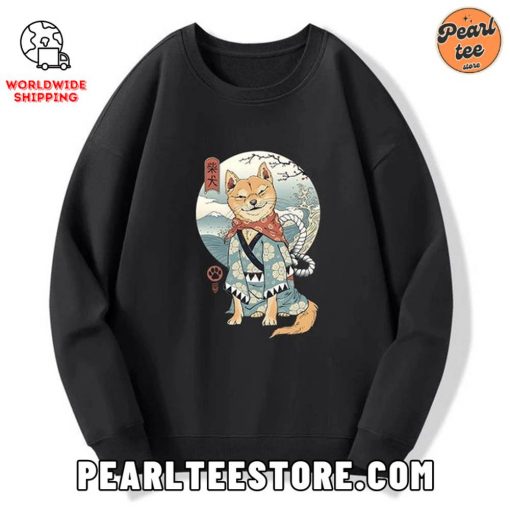 Samurai Shiba Dog Custom Sweatshirt