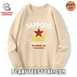 Sapporo Beer Essential Sweatshirt Beige