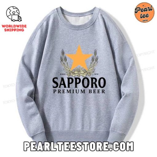 Sapporo Beer Logo Japanese Custom Sweatshirt