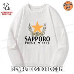 Sapporo Beer Logo Japanese Sweatshirt White