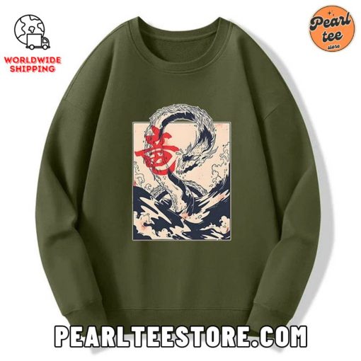 Sea Dragon Japanese Custom Sweatshirt