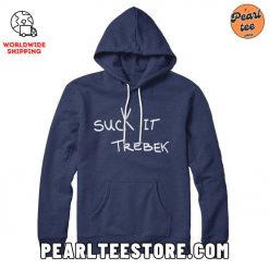 Suck it Trebek Custom Hoodie Navy